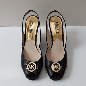 Michael Kors Leather Wedges